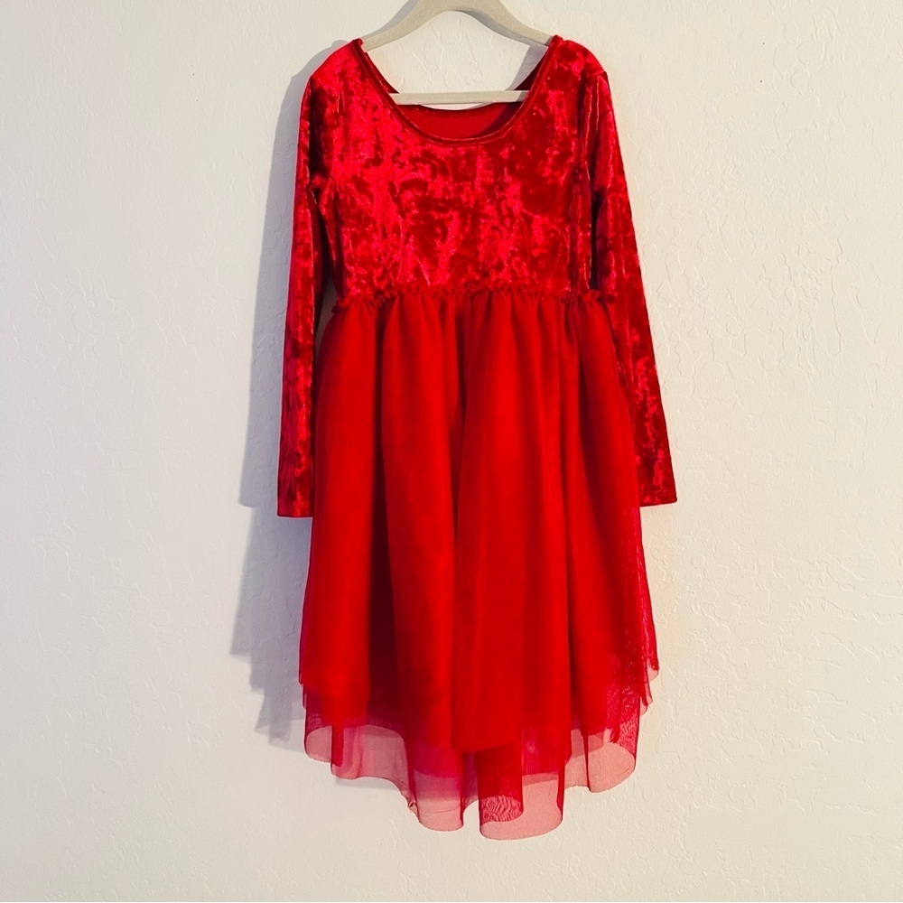 Cat & Jack Red Formal Kids Dress - Picture 2 of 6